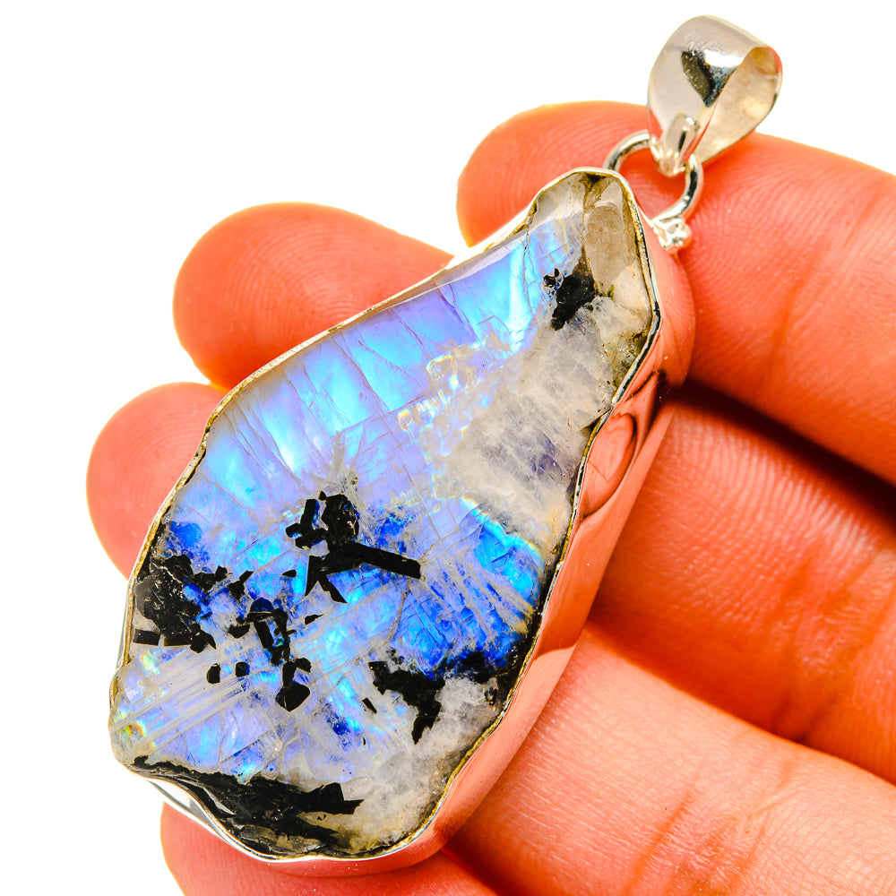 Rainbow Moonstone Pendants handcrafted by Ana Silver Co - PD760271