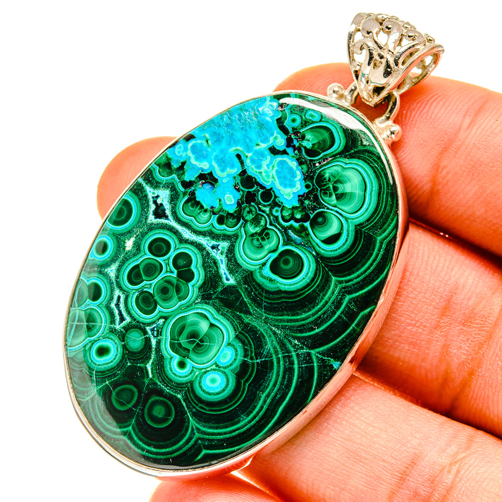 Malachite Pendants handcrafted by Ana Silver Co - PD760272
