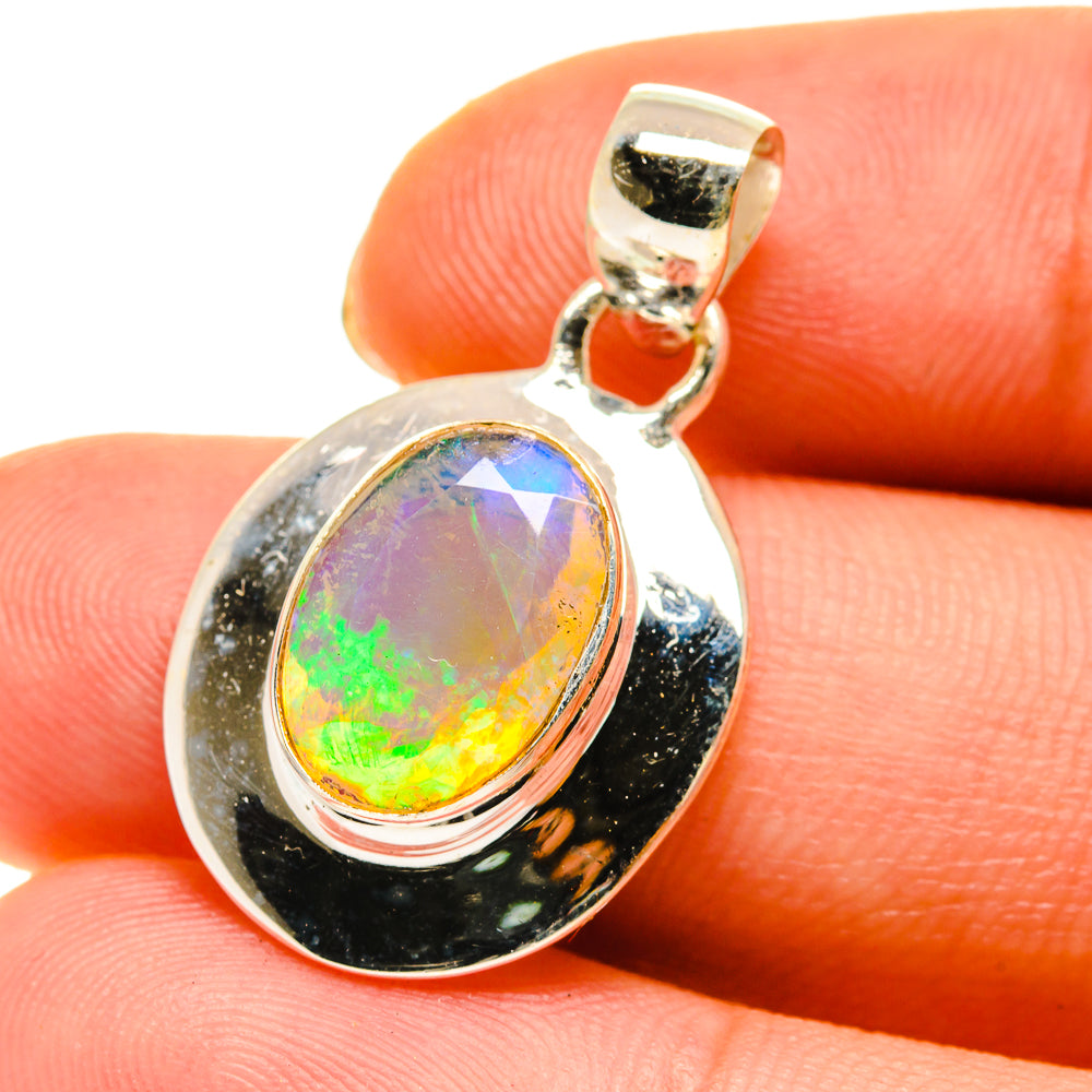 Ethiopian Opal Pendants handcrafted by Ana Silver Co - PD760281