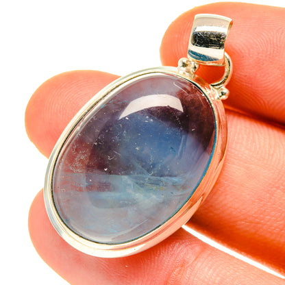Blue Fluorite Pendants handcrafted by Ana Silver Co - PD760288