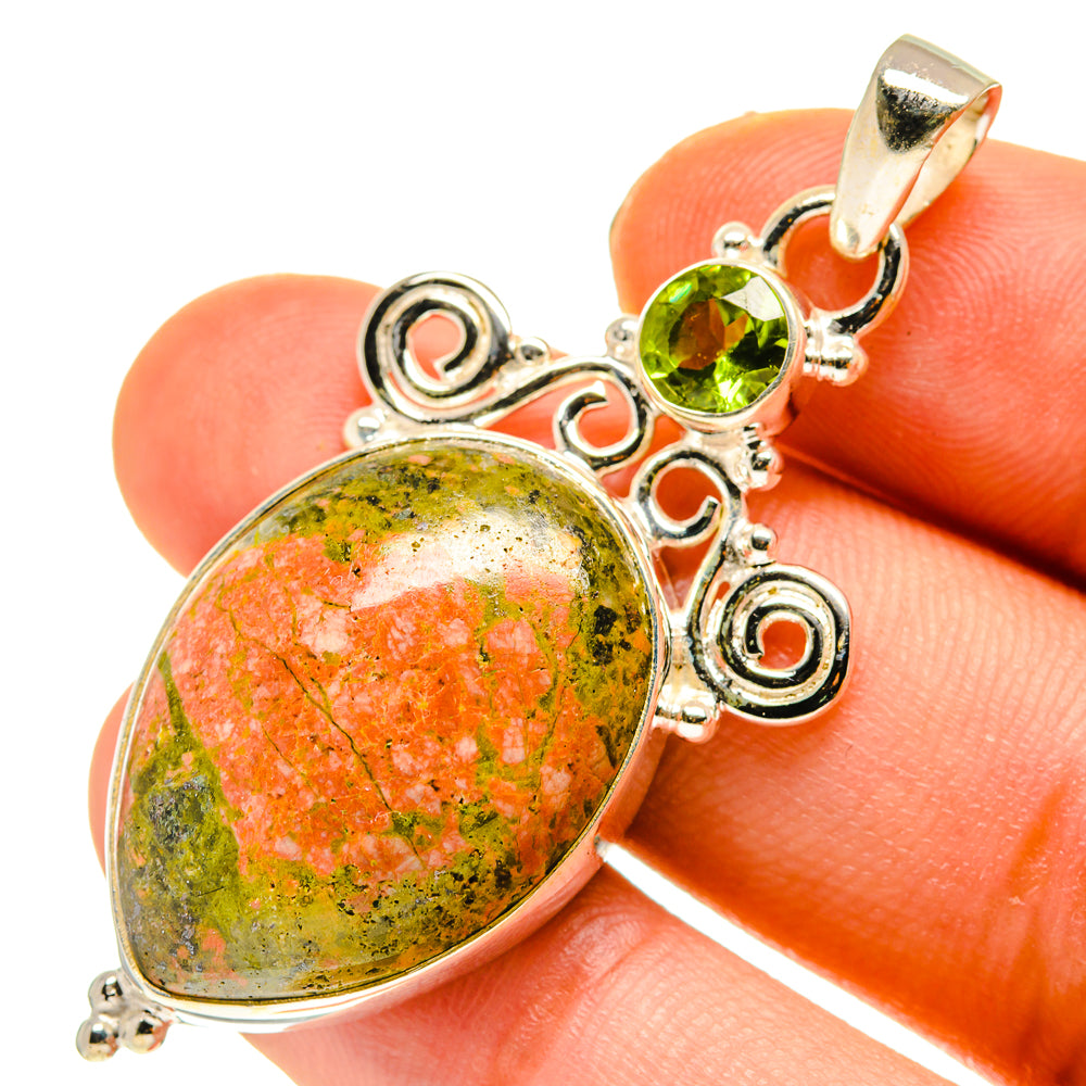 Unakite Pendants handcrafted by Ana Silver Co - PD760297