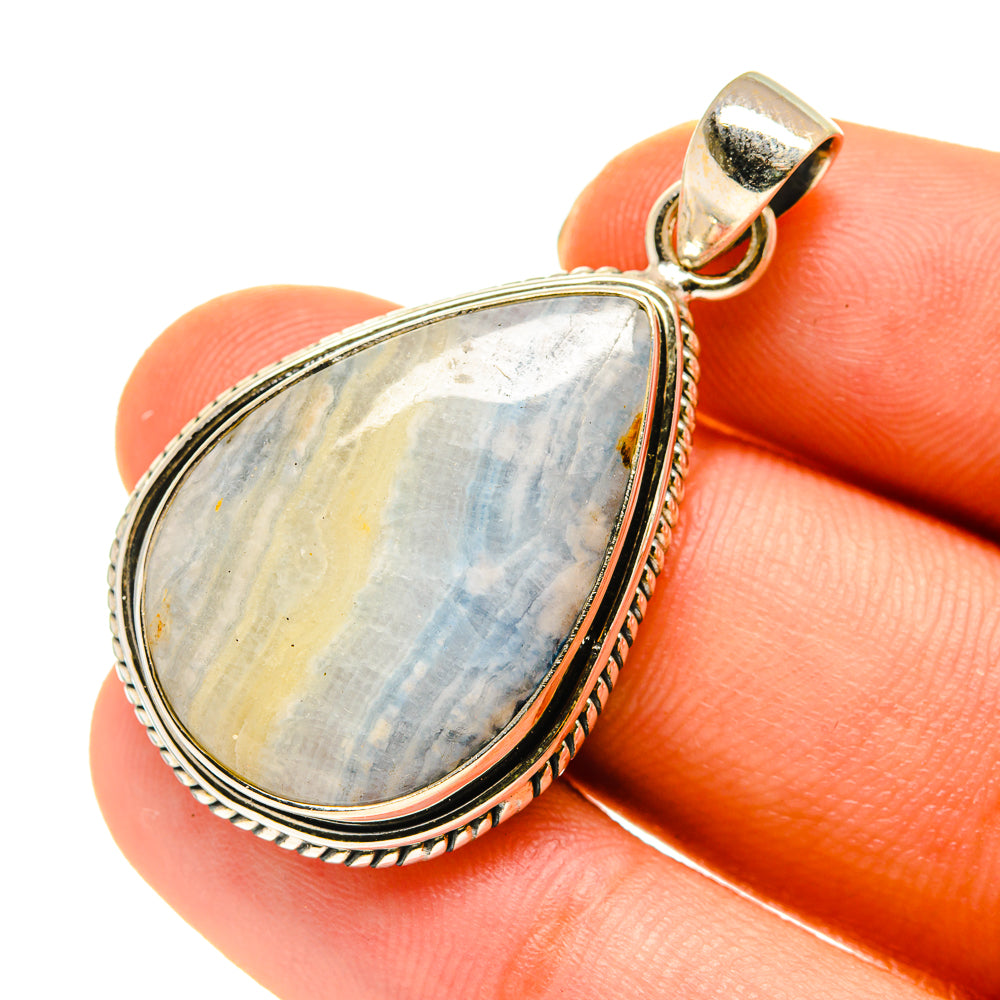 Blue Scheelite Pendants handcrafted by Ana Silver Co - PD760298