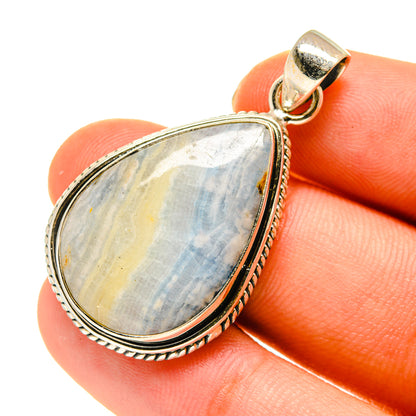 Blue Scheelite Pendants handcrafted by Ana Silver Co - PD760298