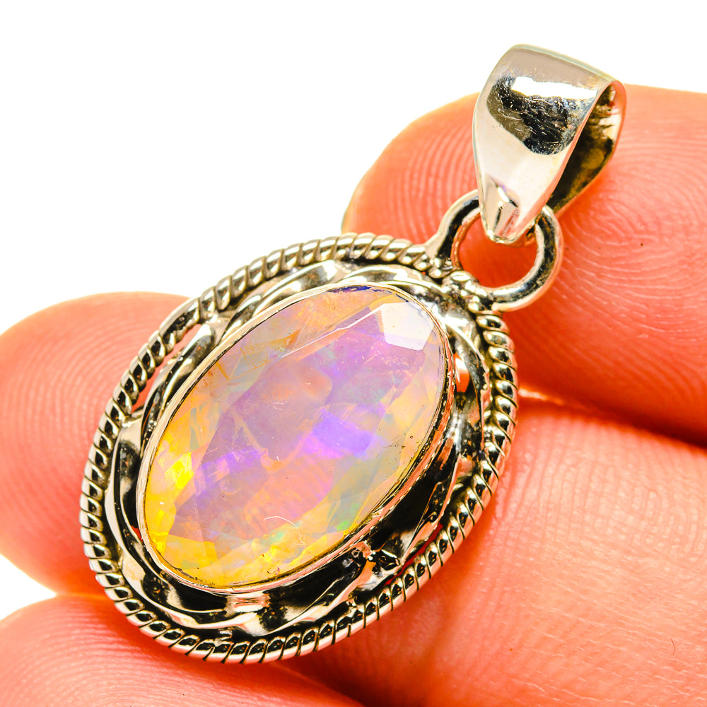 Ethiopian Opal Pendants handcrafted by Ana Silver Co - PD760302