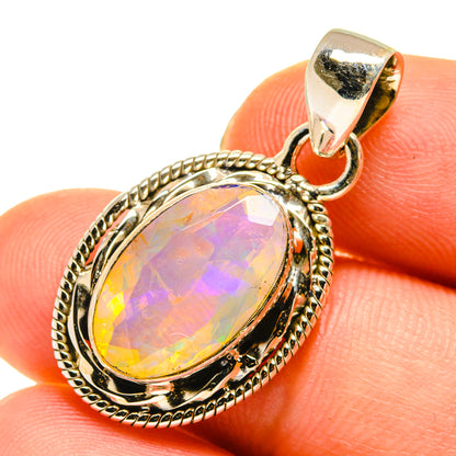 Ethiopian Opal Pendants handcrafted by Ana Silver Co - PD760302