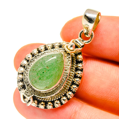 Green Aventurine Pendants handcrafted by Ana Silver Co - PD760308