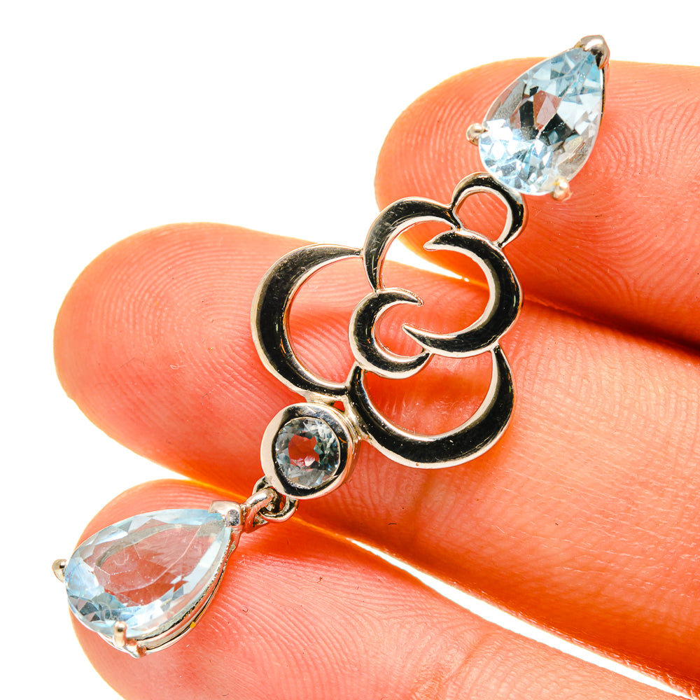 Blue Topaz Pendants handcrafted by Ana Silver Co - PD760316