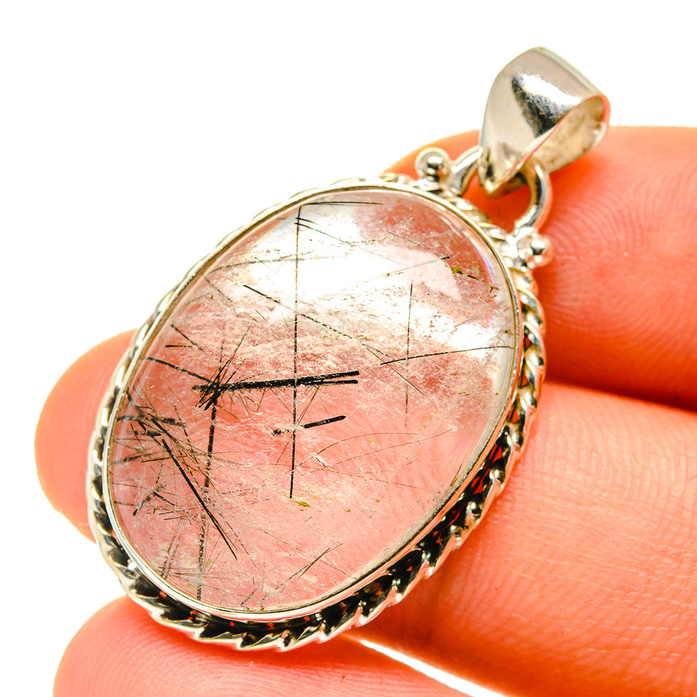 Tourmalinated Quartz Pendants handcrafted by Ana Silver Co - PD760322