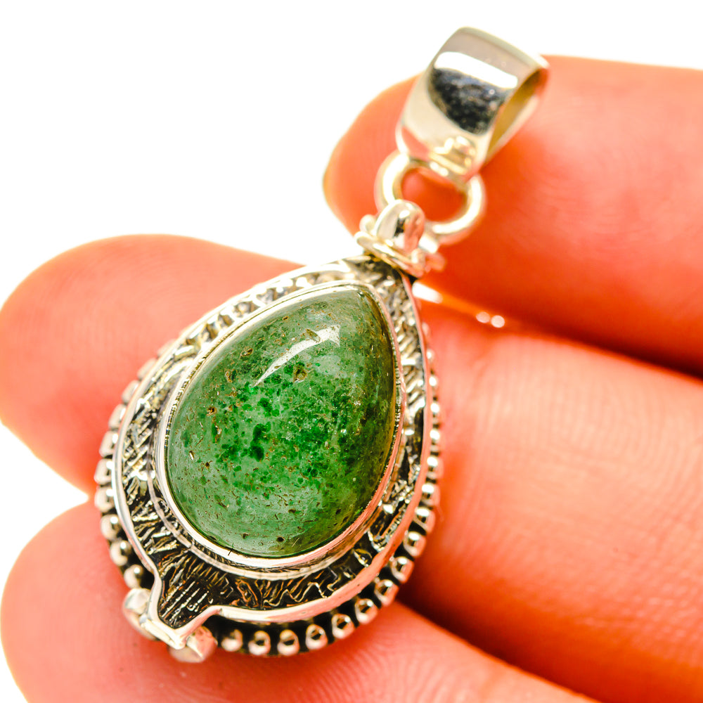Green Aventurine Pendants handcrafted by Ana Silver Co - PD760326