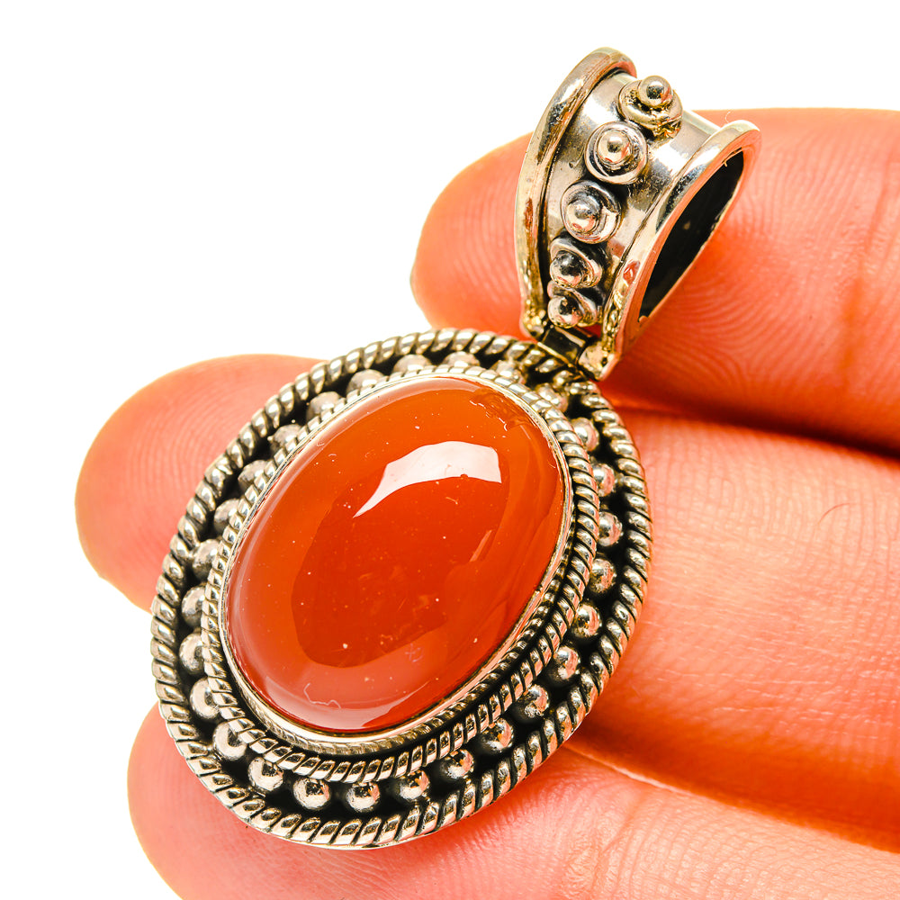 Carnelian Pendants handcrafted by Ana Silver Co - PD760329