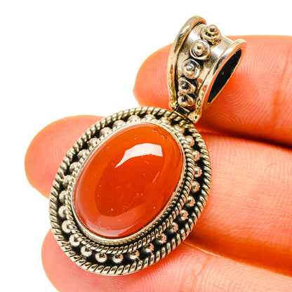Carnelian Pendants handcrafted by Ana Silver Co - PD760329