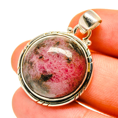 Rhodonite Pendants handcrafted by Ana Silver Co - PD760331