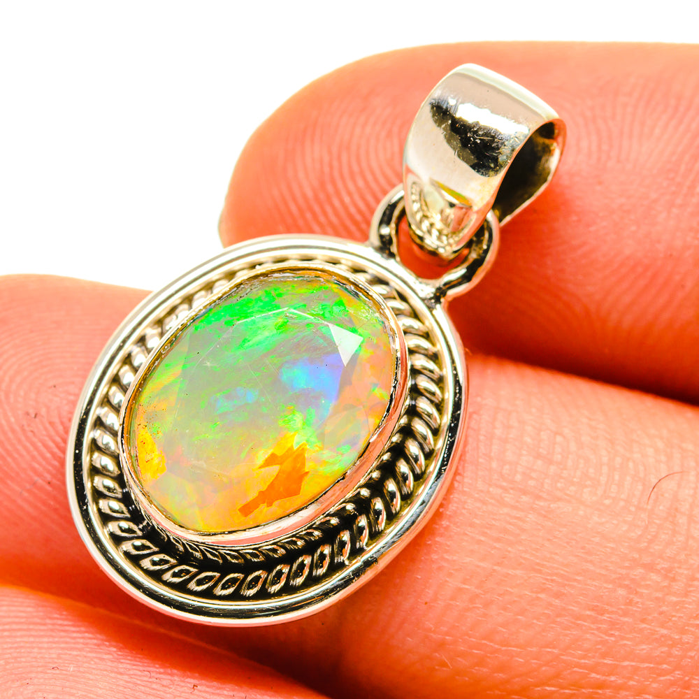Ethiopian Opal Pendants handcrafted by Ana Silver Co - PD760334