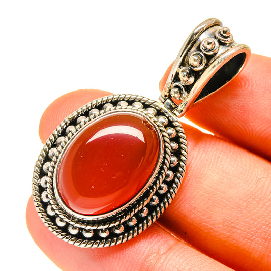 Red Onyx Pendants handcrafted by Ana Silver Co - PD760335