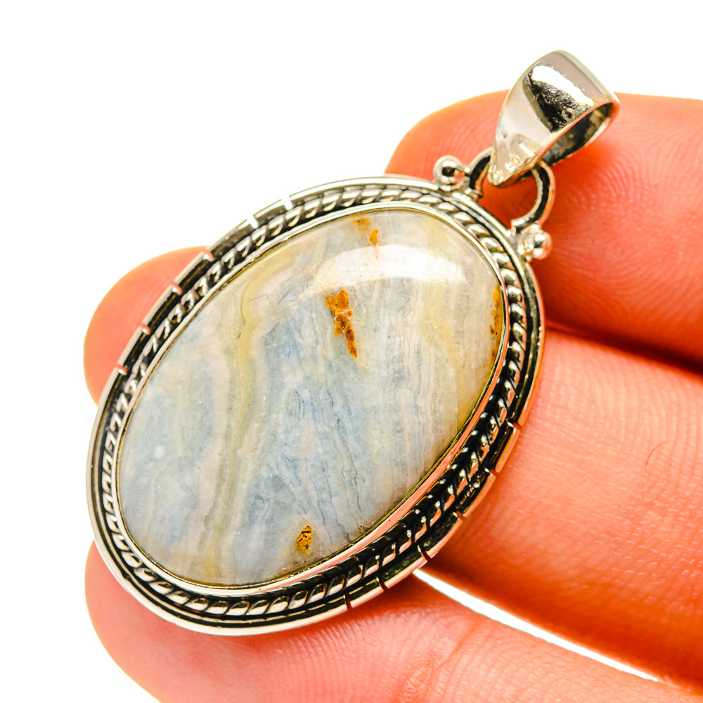 Blue Scheelite Pendants handcrafted by Ana Silver Co - PD760336