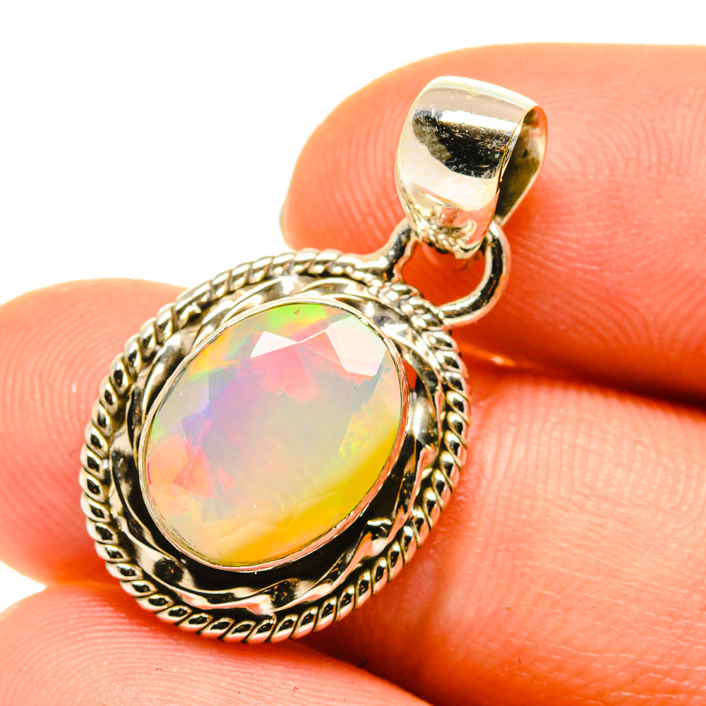 Ethiopian Opal Pendants handcrafted by Ana Silver Co - PD760343