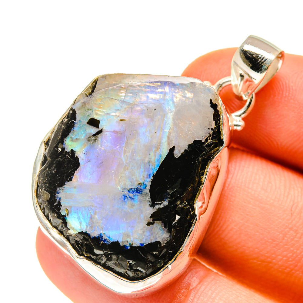 Rainbow Moonstone Pendants handcrafted by Ana Silver Co - PD760344