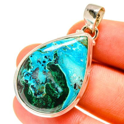 Chrysocolla Pendants handcrafted by Ana Silver Co - PD760346