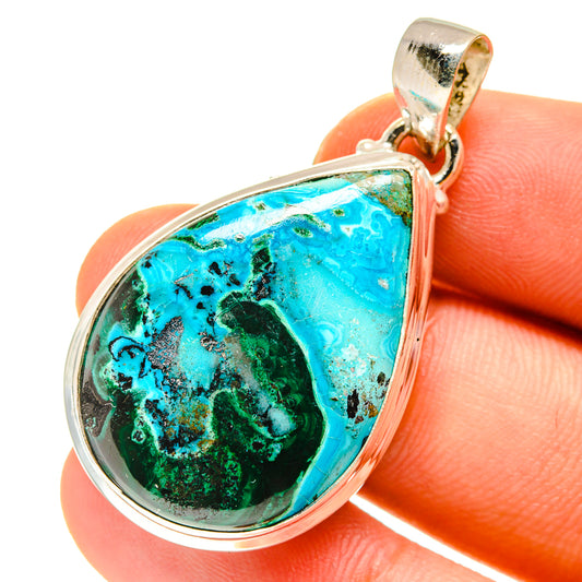 Chrysocolla Pendants handcrafted by Ana Silver Co - PD760346