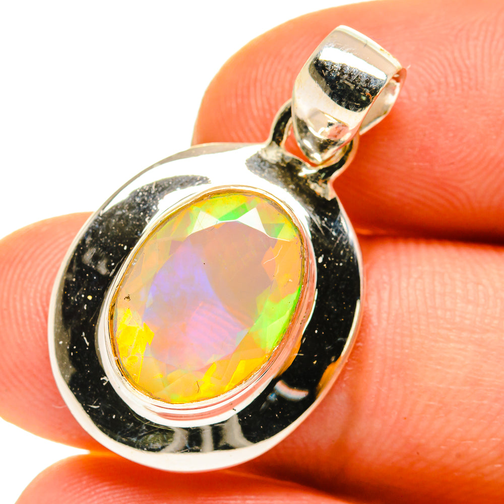 Ethiopian Opal Pendants handcrafted by Ana Silver Co - PD760351