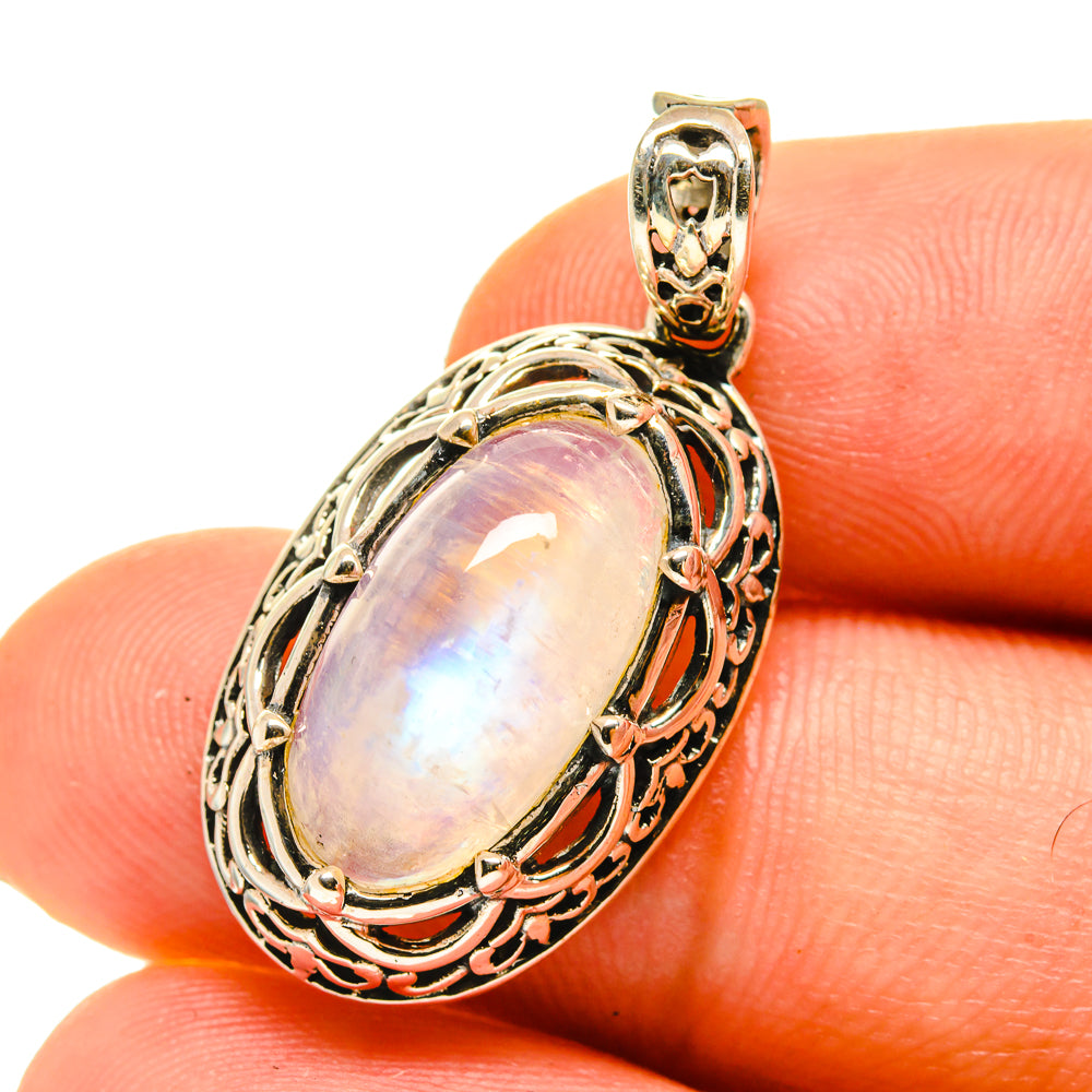 Rainbow Moonstone Pendants handcrafted by Ana Silver Co - PD760358