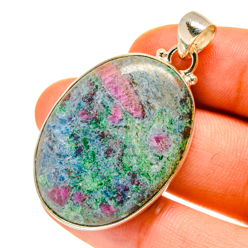 Ruby Fuchsite Pendants handcrafted by Ana Silver Co - PD760360