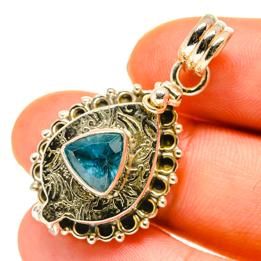 Blue Topaz Pendants handcrafted by Ana Silver Co - PD760361