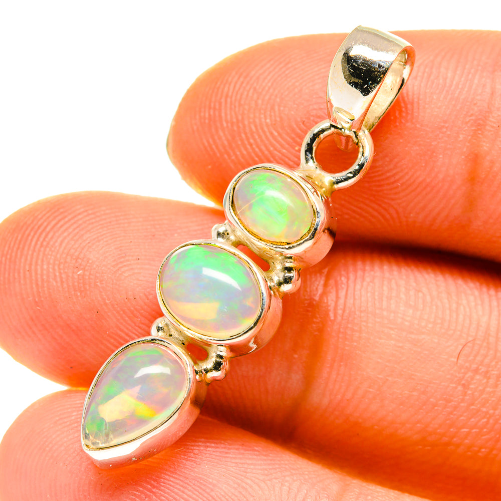 Ethiopian Opal Pendants handcrafted by Ana Silver Co - PD760363
