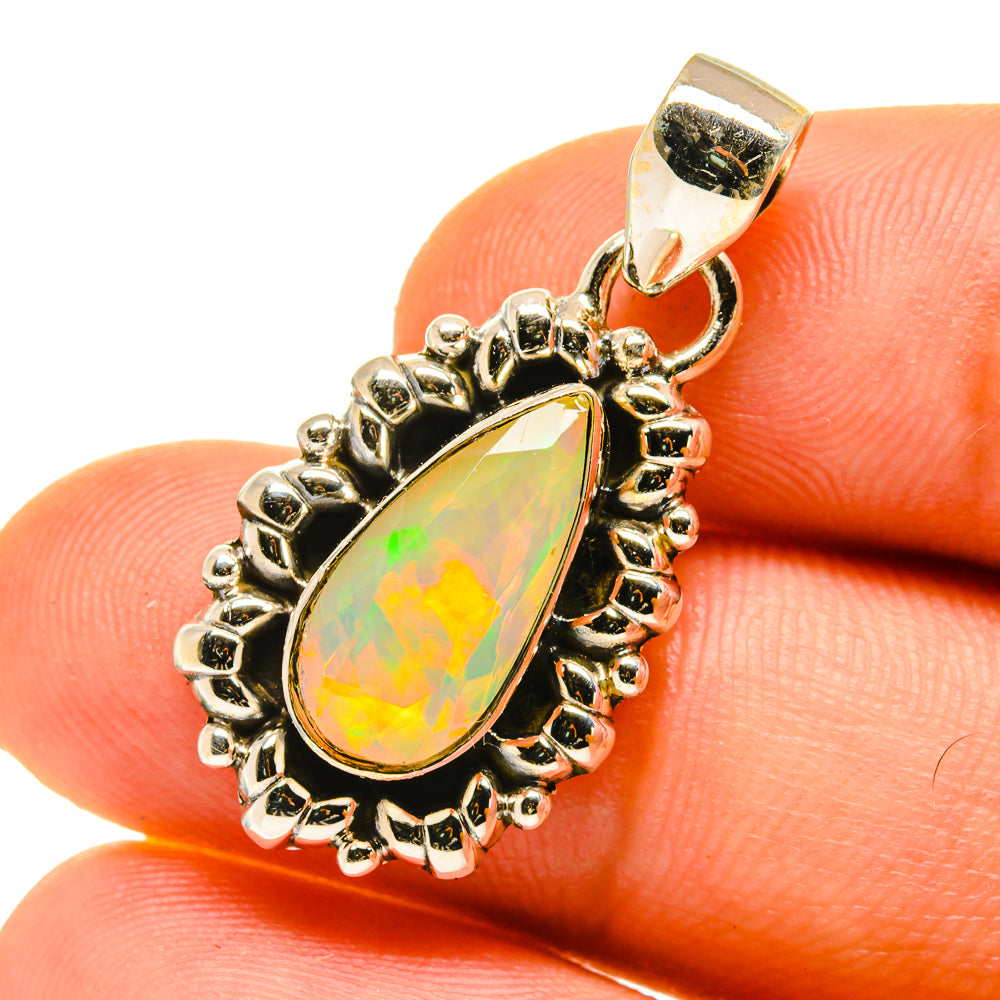 Ethiopian Opal Pendants handcrafted by Ana Silver Co - PD760364