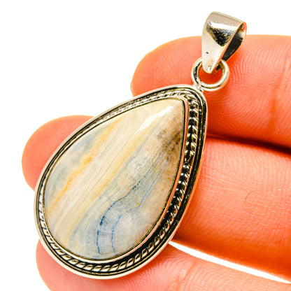 Blue Scheelite Pendants handcrafted by Ana Silver Co - PD760367