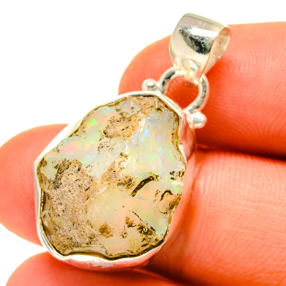 Ethiopian Opal Pendants handcrafted by Ana Silver Co - PD760371