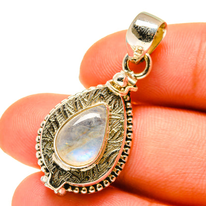 Rainbow Moonstone Pendants handcrafted by Ana Silver Co - PD760377