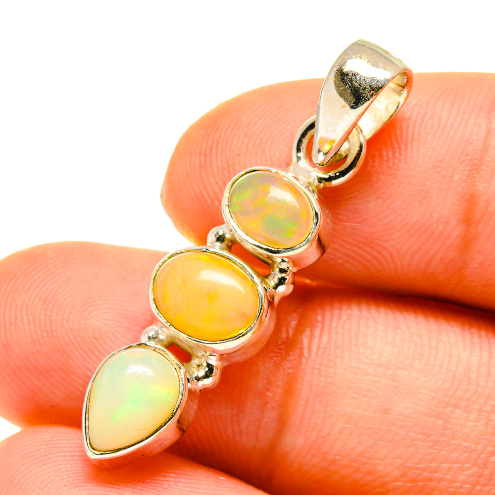 Ethiopian Opal Pendants handcrafted by Ana Silver Co - PD760378