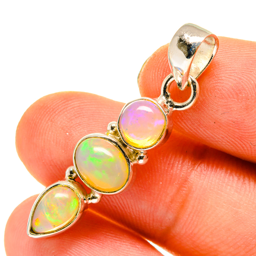 Ethiopian Opal Pendants handcrafted by Ana Silver Co - PD760388