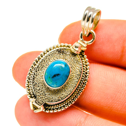 Chrysocolla Pendants handcrafted by Ana Silver Co - PD760396