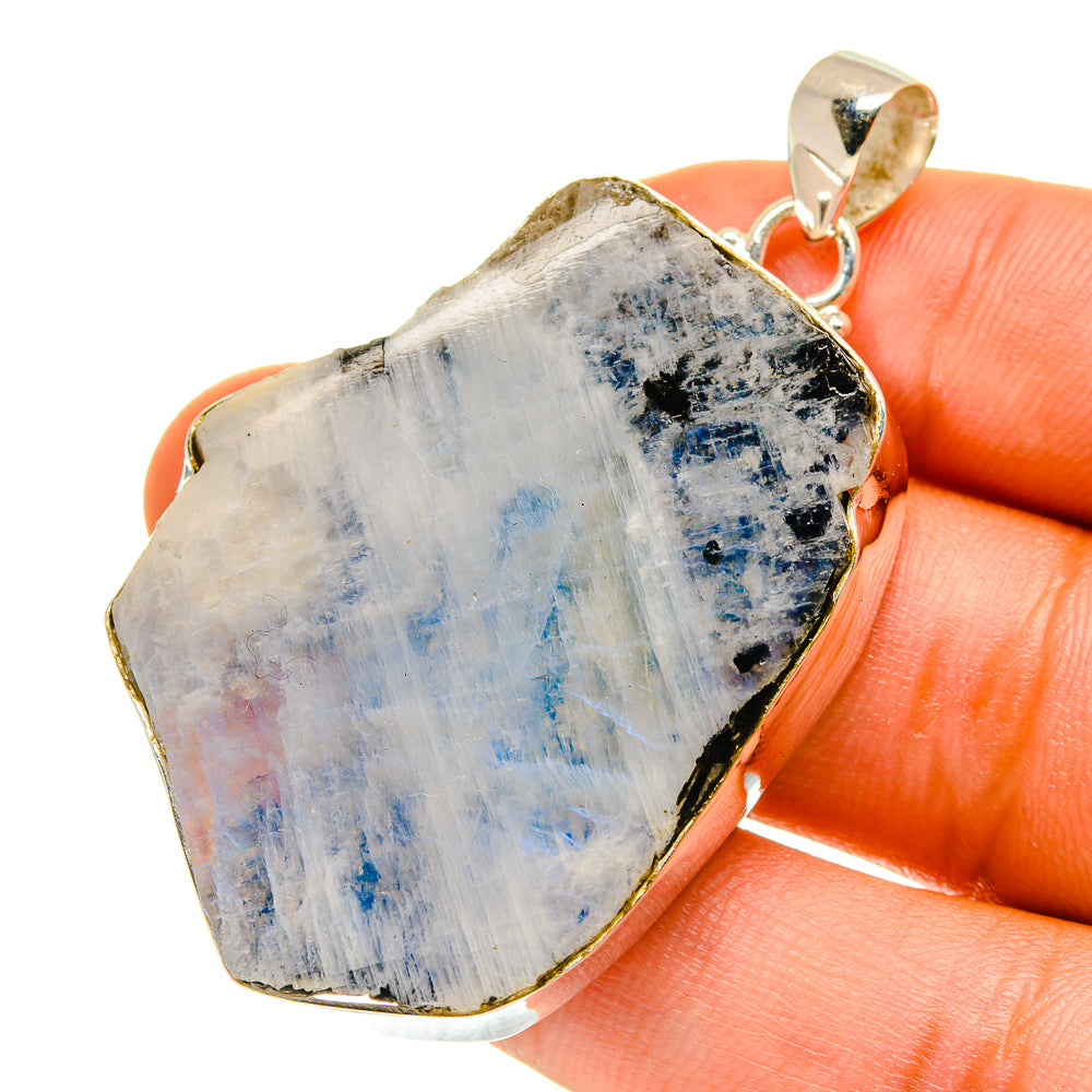 Rainbow Moonstone Pendants handcrafted by Ana Silver Co - PD760404