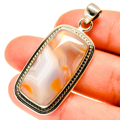 Botswana Agate Pendants handcrafted by Ana Silver Co - PD760407