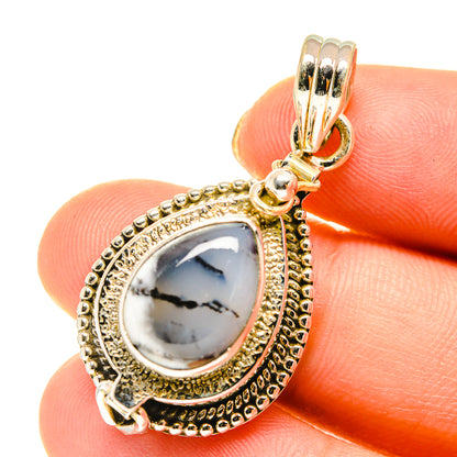 Dendritic Opal Pendants handcrafted by Ana Silver Co - PD760411