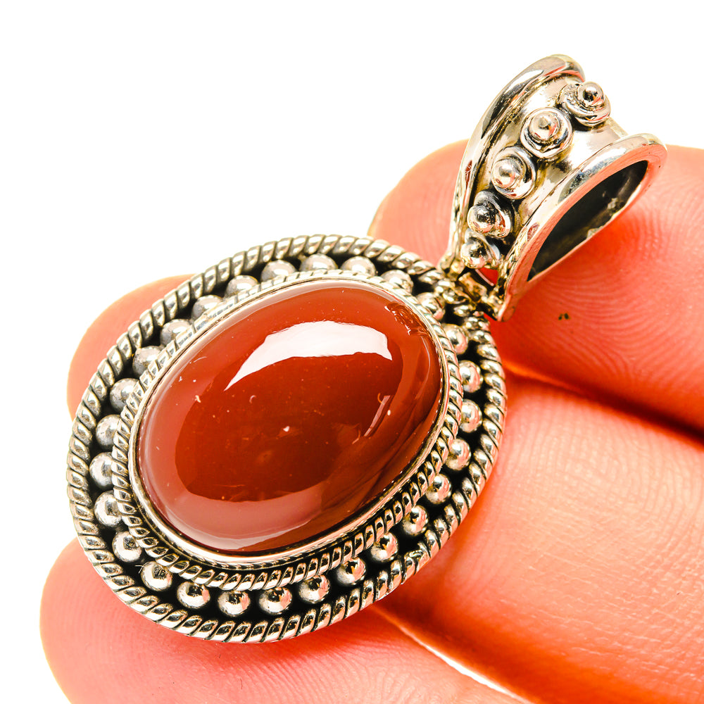 Red Onyx Pendants handcrafted by Ana Silver Co - PD760425