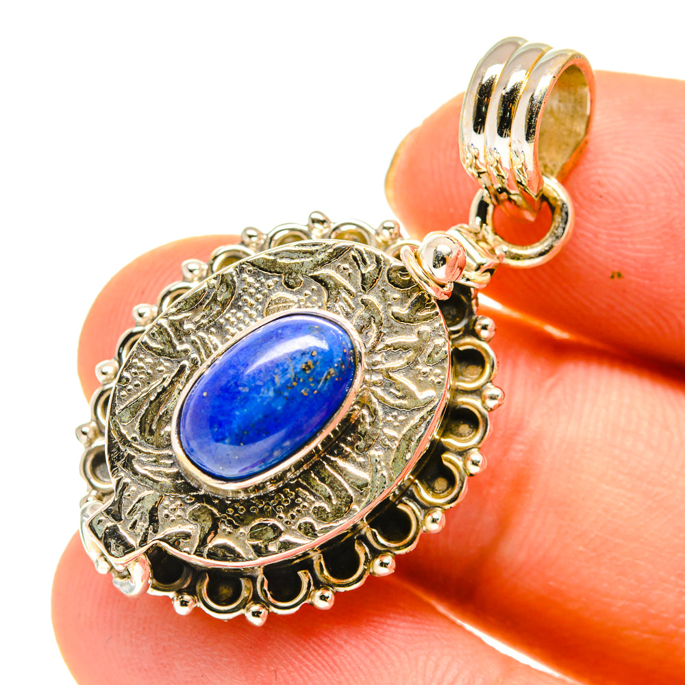 Lapis Lazuli Pendants handcrafted by Ana Silver Co - PD760427