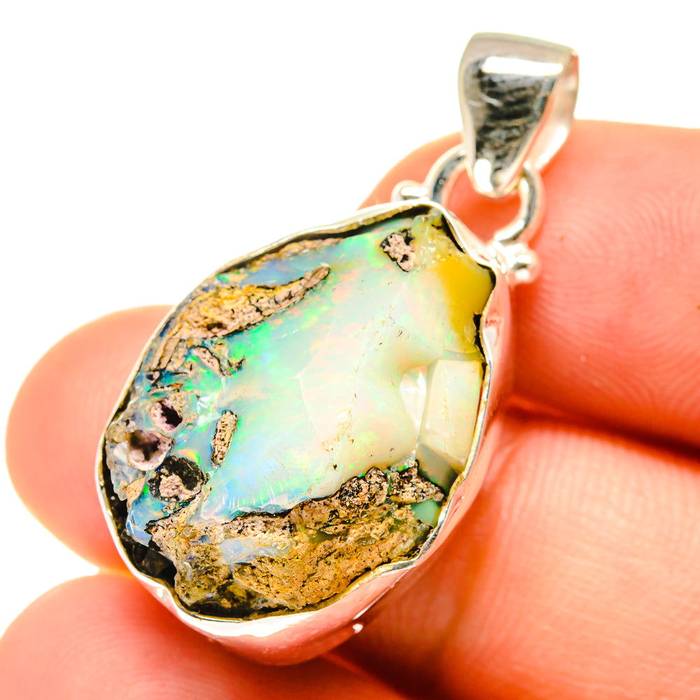 Ethiopian Opal Pendants handcrafted by Ana Silver Co - PD760428