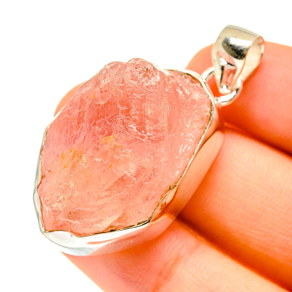 Rose Quartz Pendants handcrafted by Ana Silver Co - PD760429