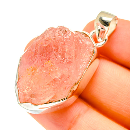 Rose Quartz Pendants handcrafted by Ana Silver Co - PD760429