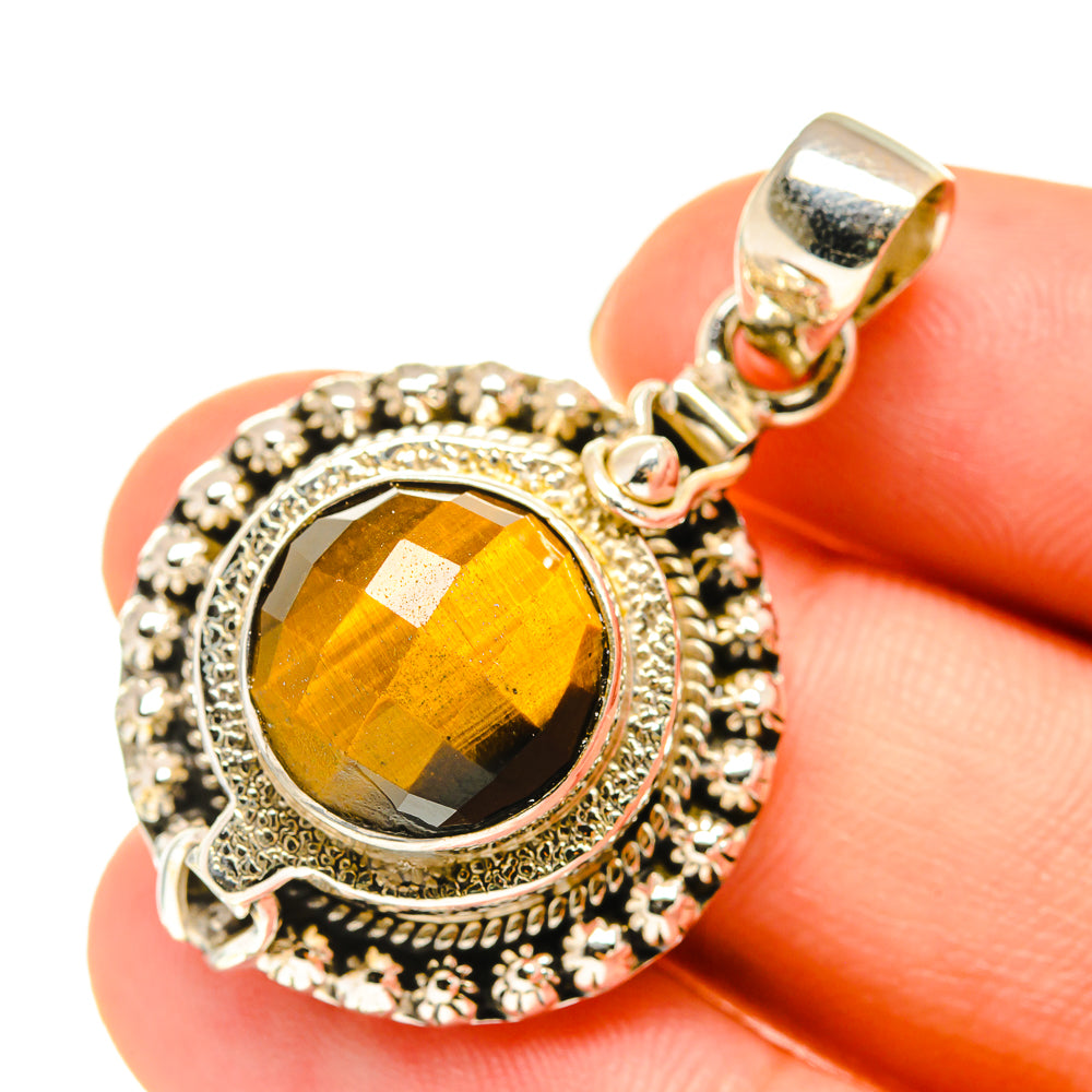 Tiger Eye Pendants handcrafted by Ana Silver Co - PD760431