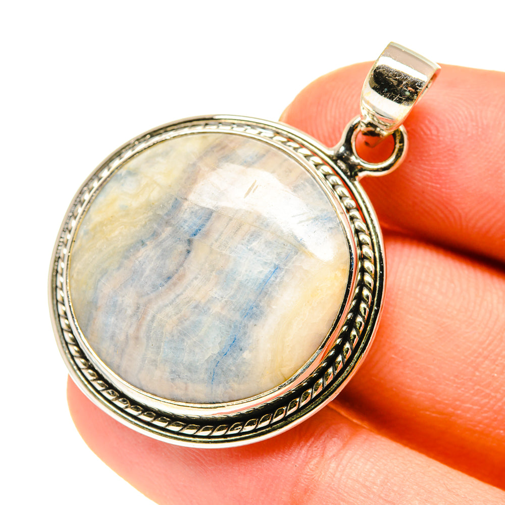 Blue Scheelite Pendants handcrafted by Ana Silver Co - PD760436