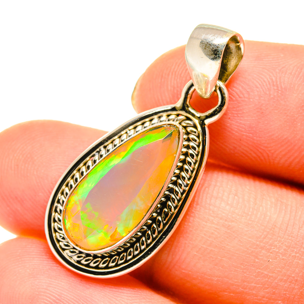 Ethiopian Opal Pendants handcrafted by Ana Silver Co - PD760437