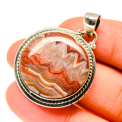 Crazy Lace Agate Pendants handcrafted by Ana Silver Co - PD760449