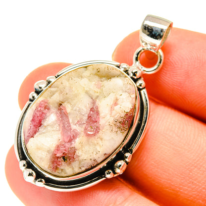 Pink Tourmaline In Quartz Pendants handcrafted by Ana Silver Co - PD760454