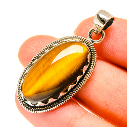 Tiger Eye Pendants handcrafted by Ana Silver Co - PD760463