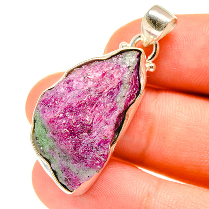 Ruby Zoisite Pendants handcrafted by Ana Silver Co - PD760466